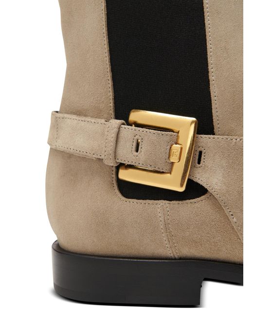 Balmain Brown Anthem Chelsea Boots for men