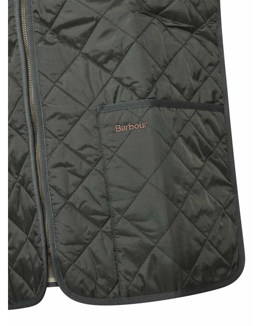 Barbour Green Quilted Zip-Up Vest for men