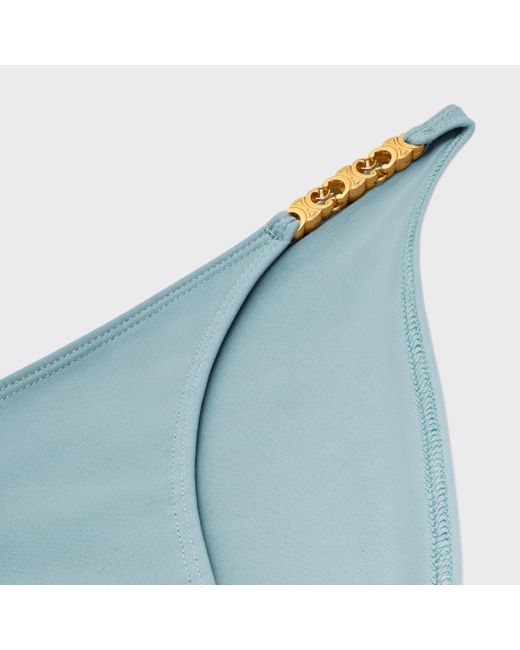 Celine Triomphe Swimsuit Bottom in Blue | Lyst