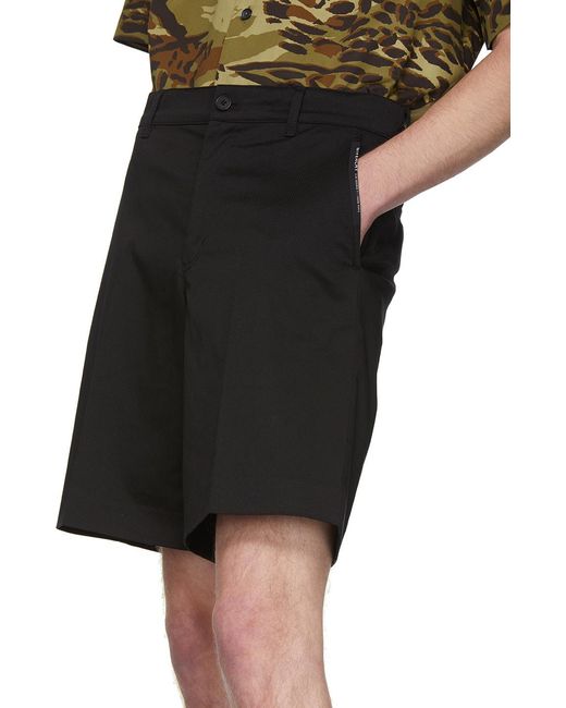 Givenchy Black Label Patch Chino Shorts for men