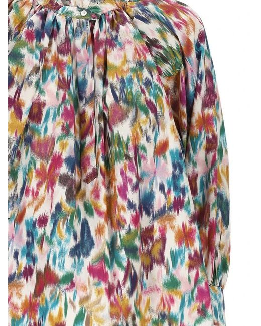 Dior White Printed Long-Sleeve Top