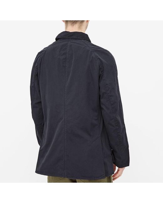 Barbour Blue Collared Long-Sleeved Overshirt for men