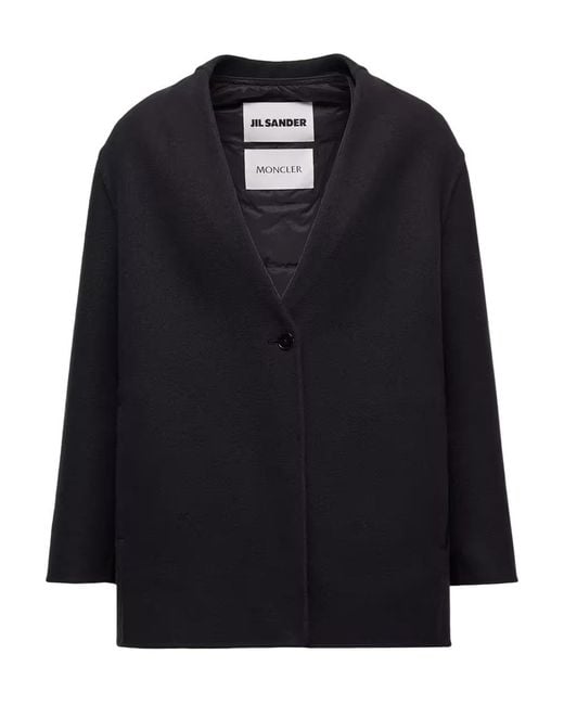 Moncler Black Jil Sander Francium 3-In-1 Mono-Breasted Jacket