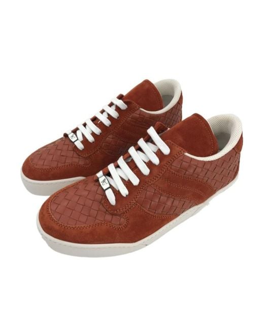 Bottega Veneta Brown Logo Details Casual Sneakers