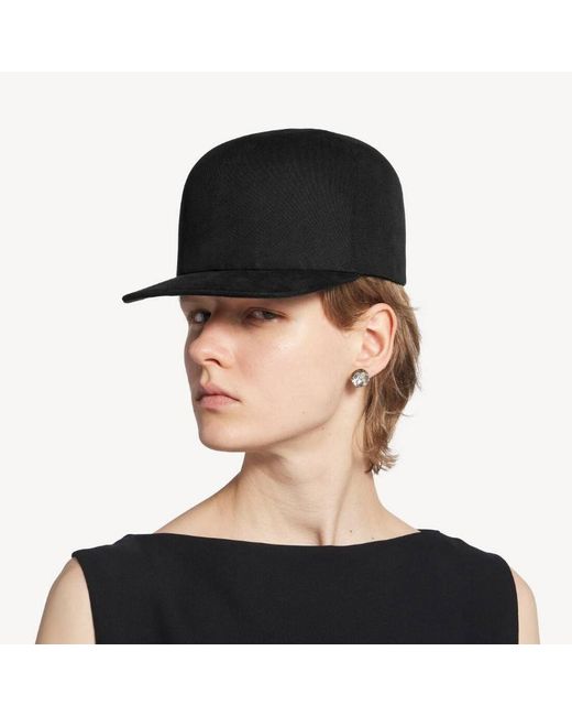 Balenciaga Black Logo Embroidered Baseball Cap