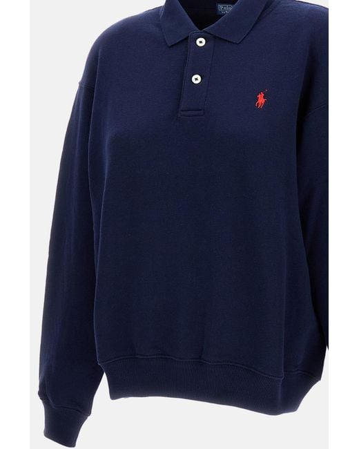 Polo Ralph Lauren Blue Long-Sleeve Polo Shirt