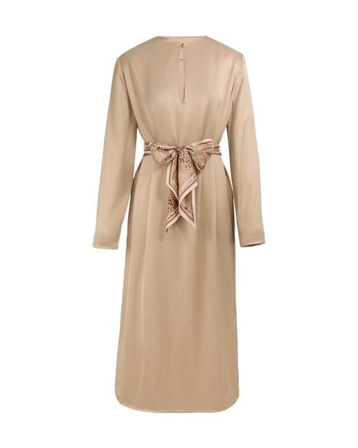 Zimmermann Natural Keyhole Midi Dress
