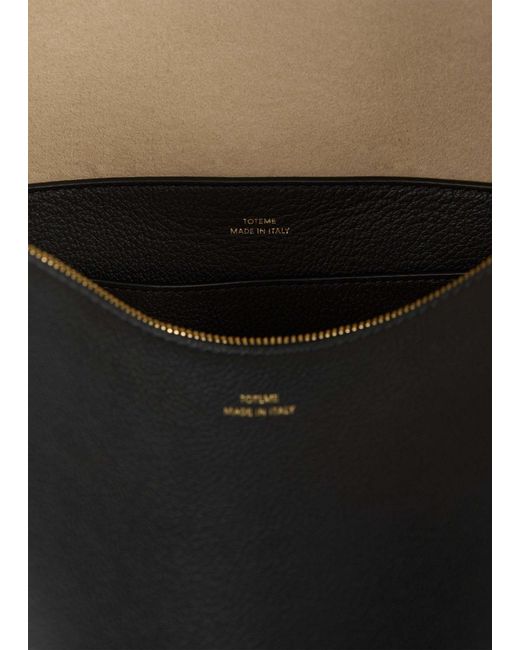 Totême Black Totême Zip-Up Shoulder Bag