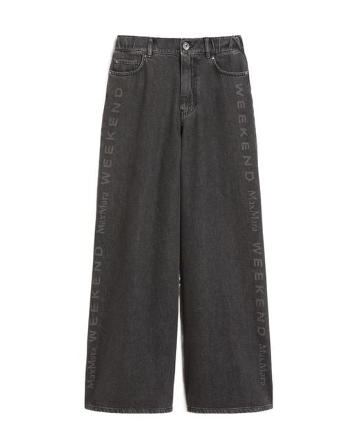 Weekend by Maxmara Gray Wkdvortice Wide Leg Jeans