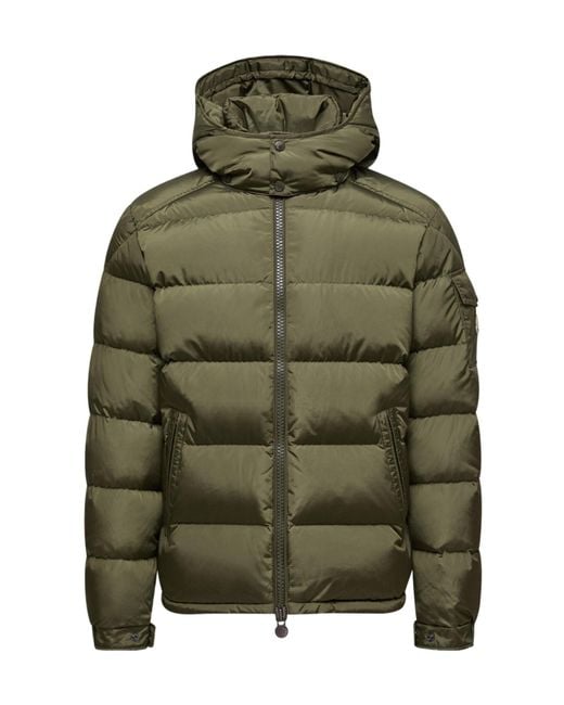 Moncler Green Maya Zip-Up Hooded Jacket for men