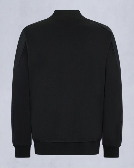 Moose Knuckles Black Logo-Patch Jacket for men