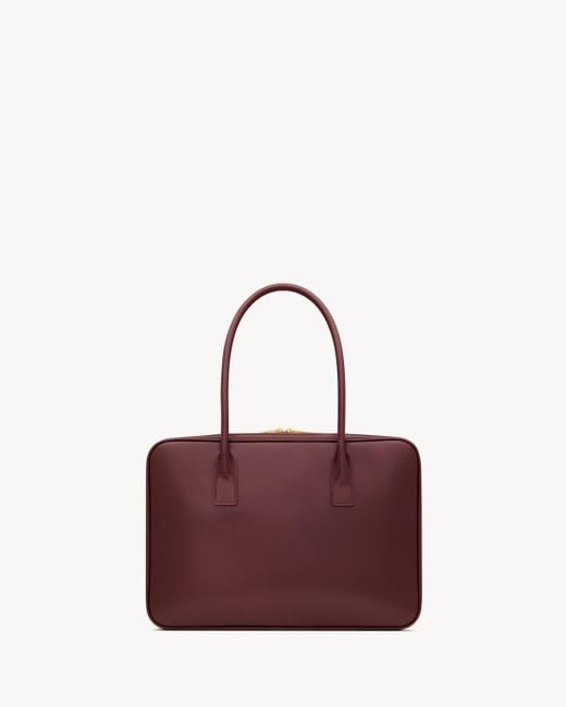 Saint Laurent Red Sac De Jour Bauletto Bag