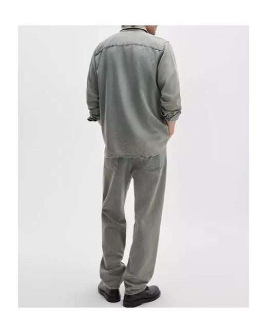 Rag & Bone Gray Straight-Leg Denim Jeans for men