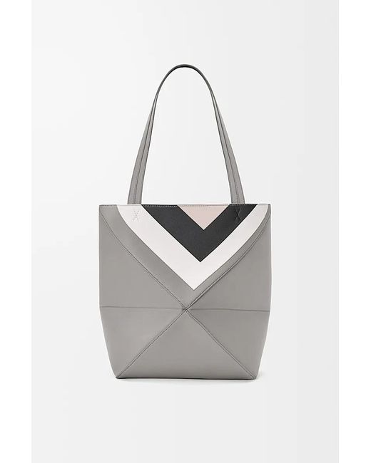 Loewe Gray Medium Puzzle Fold Tote Bag