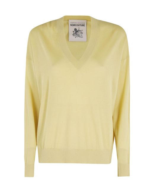 Semicouture Yellow Semi Couture Amaia Knit Jumper