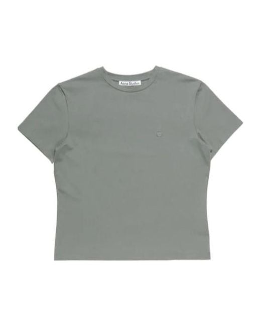 Acne Gray Short-Sleeves T-Shirt for men