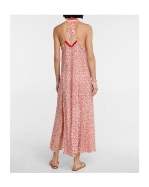 Poupette Pink Floral Maxi Dress