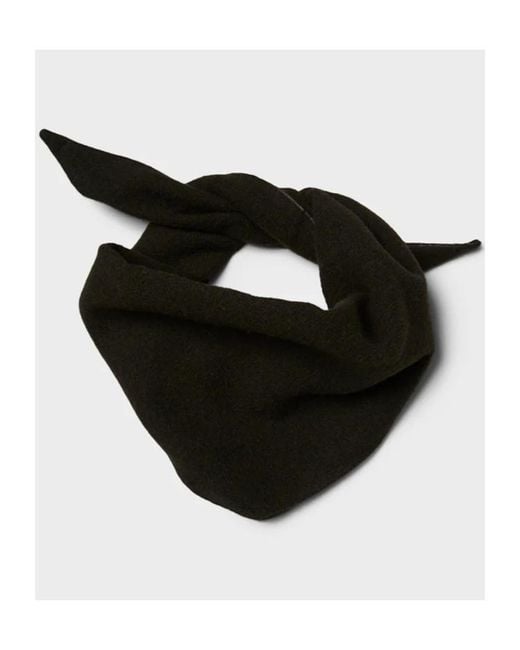 Rier Black Lasagne-Shape Scarves for men