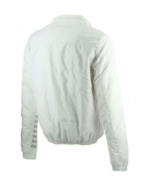 EA7 White Logo Letter Casual Jacket for men