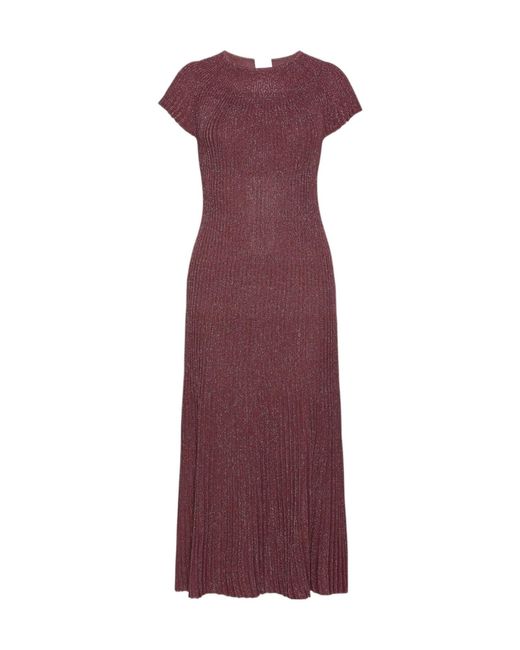 Marella Purple Short Sleeve Dress