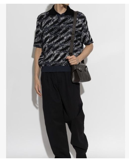 Jacquemus Black Poisson Short-Sleeve Polo Shirt for men
