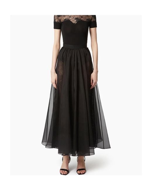 Nina Ricci Black Voluminous Maxi Skirt
