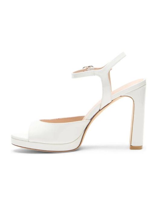 Stuart Weitzman White Babette Platform