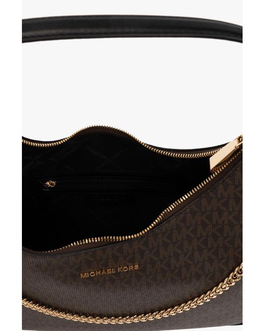 Michael Kors Gray Monogram-Pattern Tote Bag