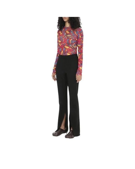 J.W. Anderson Black Split Casual Pants