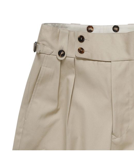 Maison Margiela Gray Buttoned Wide Leg Trousers
