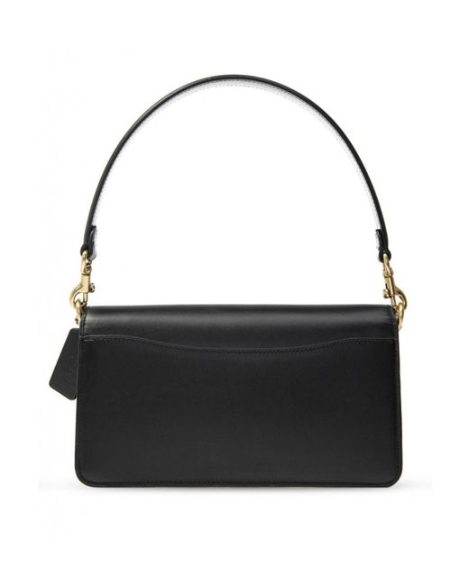 COACH Black Tabby Monogram Pattern Shoulder Bag
