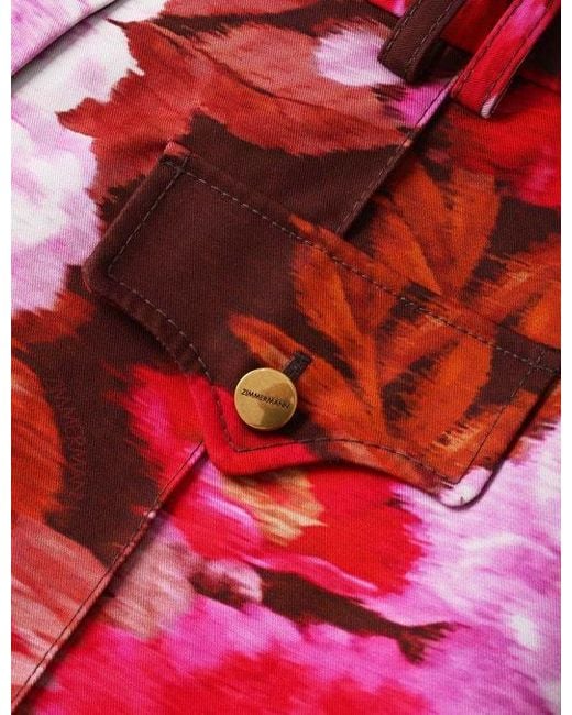 Zimmermann Red Belt Loop Shorts