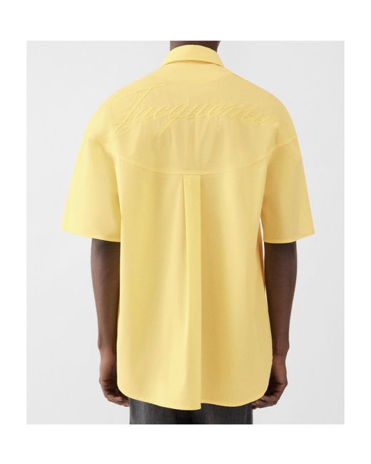 Jacquemus Yellow Atelier Short-Sleeve Shirt for men