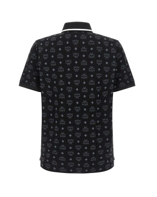 MCM Black Press Polo Shirt for men