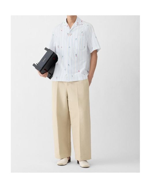Jacquemus White Short-Sleeved Shirt for men