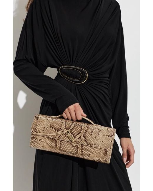 Bottega Veneta Brown Andiamo Clutch