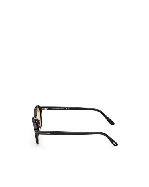Tom Ford Metallic Eyewear Geometric Frame Sunglasses
