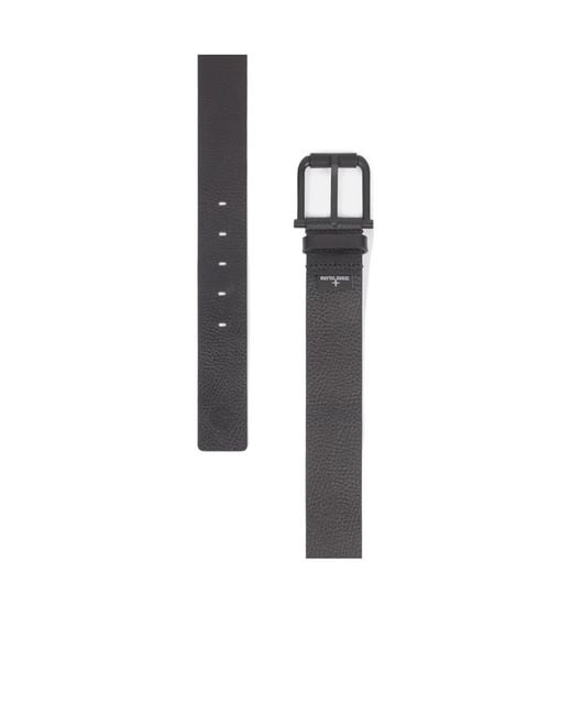 Stone Island White Belt With Textured Buckle for men
