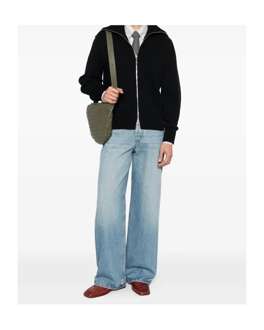 Bottega Veneta Black Long-Sleeved Cardigan for men