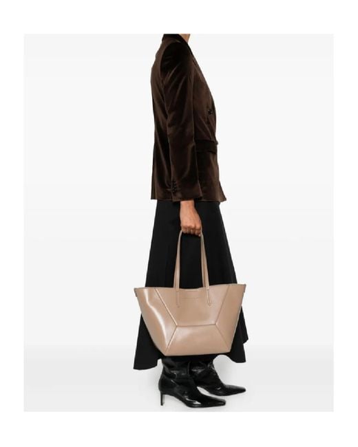 Brunello Cucinelli Natural Bc Duo Panelled Shoulder Bag