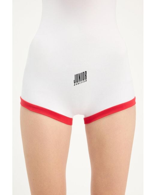 Jean Paul Gaultier Red Junior Gaultier Long-Sleeve Playsuit