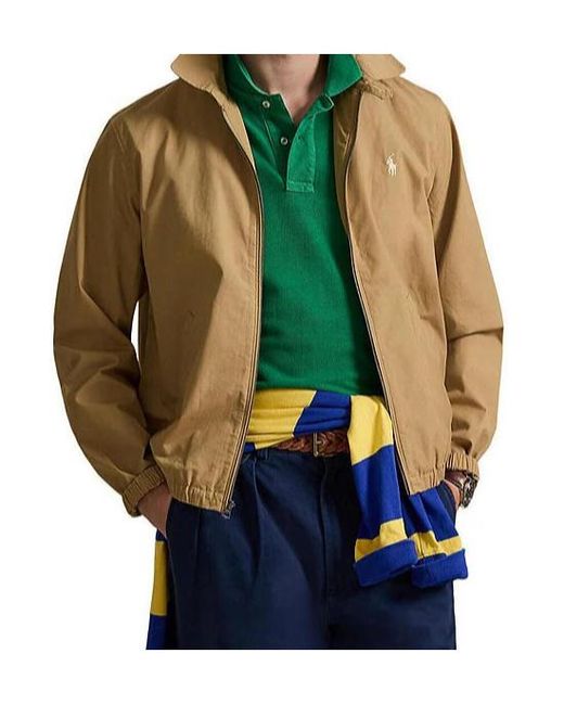 Polo Ralph Lauren Natural Logo Detail Zip-Up Jacket for men
