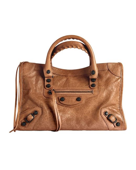Balenciaga Brown Le City Small Tote Bag