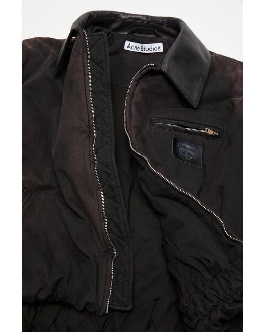 Acne Black Bomber Jacket