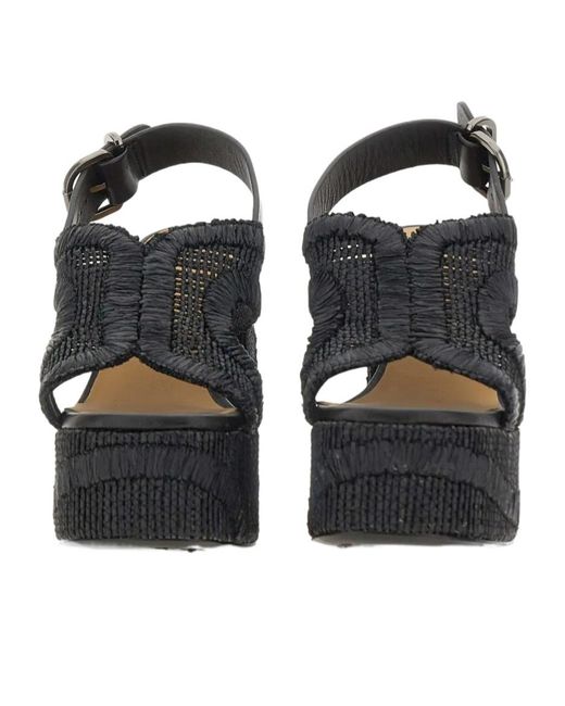 Castaner Blue Castañer Francina Platform Heeled Sandals