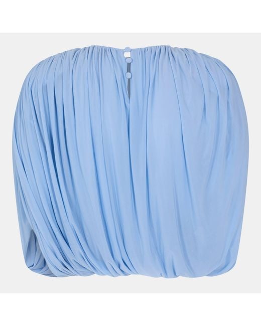 Magda Butrym Blue Magda Blouse 08 Ld62