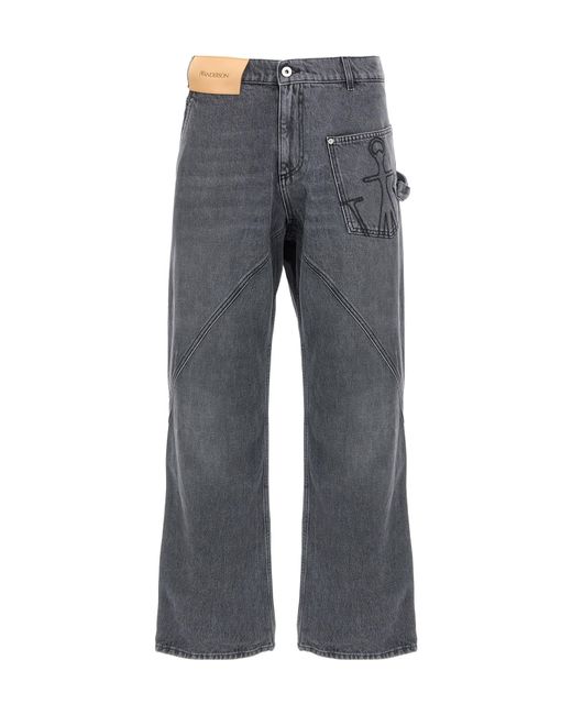 J.W. Anderson Gray Jw Anderson Twisted Workwear Jeans for men
