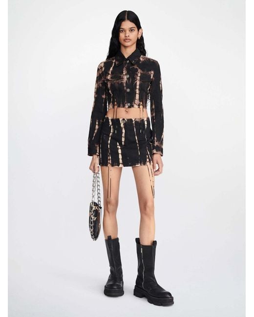 Dion Lee Black V-Wire Cropped Jacket