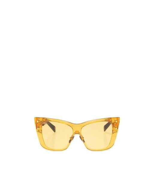 Balmain Metallic Logo Sunglasses