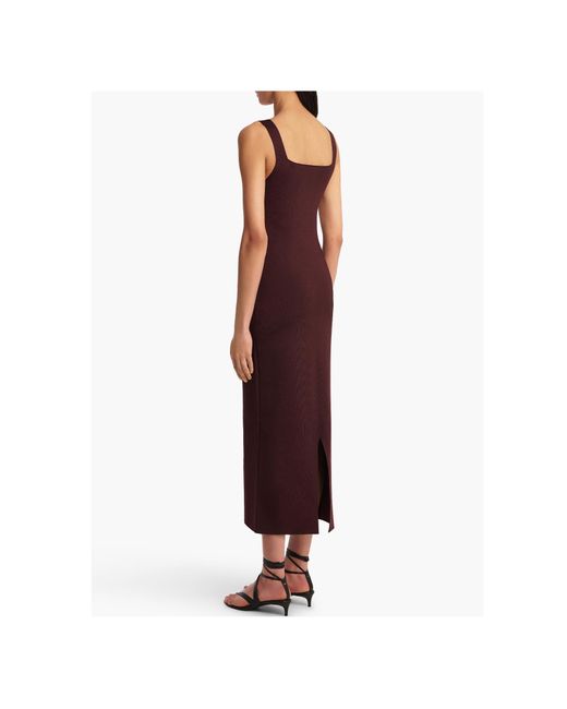 Khaite Black Dixi Midi Dress